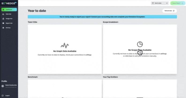 screenshot of EcoHedge Express